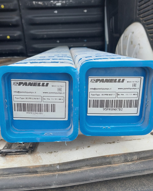 Италия 95 PR12N/18  5.5 квт 380в Panelli скважинный насос  4х дюймовые насосы Panelli 95PR производятся исключительно в Италии и имеют двухлетнюю гарантию.
Насосы 95PR идут со встроенным обратным клапаном