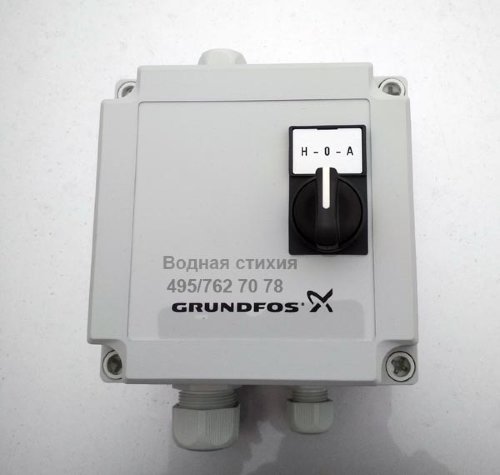 SQSK пульт управления Grundfos SQSK пульт  управления Грундфос   для автоматического включения и отключения насосов SQ в
функции управления по давлению. 
Ток максимальный  насоса не более 11,5 А

Габариты: 125х125х100, класс защиты IP65