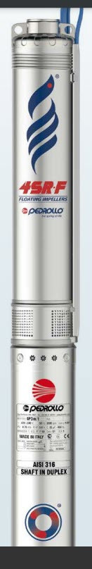 Pedrollo 4SR10/26-PD  5,5квт скважинный насос Скважинный насос Pedrollo 4SR10/26 PD используется в глубоких высокопроизводительных скважинах при работе на гидробак. Максимальный напор насоса 170м. Гарантия 2 года. У нас можно купить данный насос с доставкой.